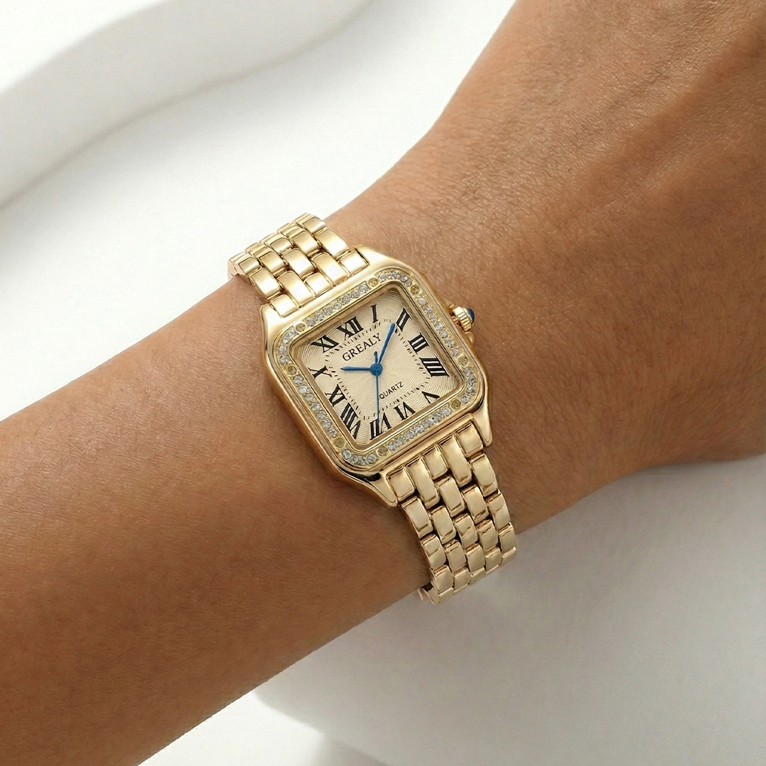 Montre femme -  l’Intemporelle  L’or scintillant